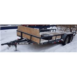 2018 Lamar Tandem Axle Flat Deck C/W Spare Tire