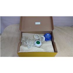 Box of Various Candle Holders