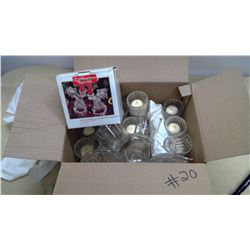 Lot of Glass Candle Holders
