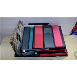 Lot of Binders/Organizational Supplies