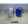 Image 1 : 2 Coffee Pots - (1) Enamelware