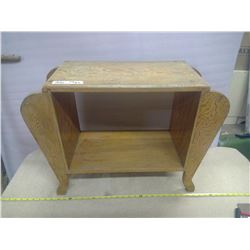 Vintage Side Table/Magazine Organizer