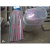 Image 1 : Lot of Xmas Wrapping Paper in Zip-Up Bag and Wrapping Paper Container