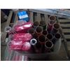 Image 3 : Lot of Xmas Wrapping Paper in Zip-Up Bag and Wrapping Paper Container