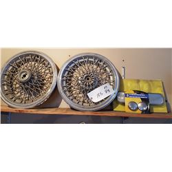 Wire Spoke Hub Caps & Mirrors