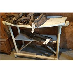 Shop Table Made of PVC Pipe ( Table Only No Contents)