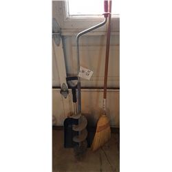 Hand Ice Auger & Shovel & Broom