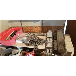 Lot of Chainsaw Bars & Chain & Files