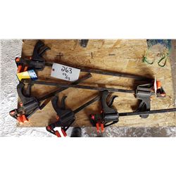 5 Woodworking Clamps  12" - 30"