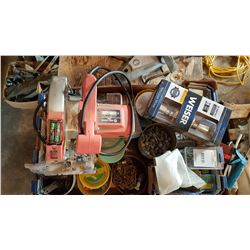 Lot Circular Saw & Screws  & Etc.
