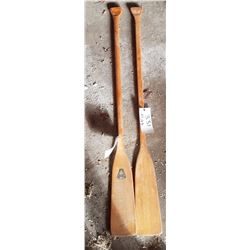 2 Wooden Oars 54"