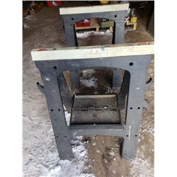 2 Plastic Saw  Horses