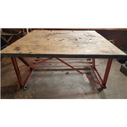 Worktable Metal Frame (Rolling)