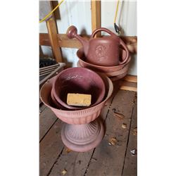 Lot Flower Pots & Watering Can