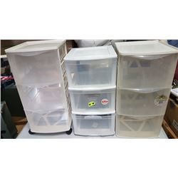 Lot 3 Storage Drawers