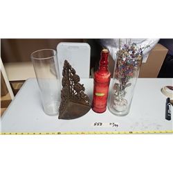 2 Vases & Ornament & Bottle