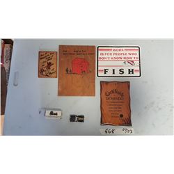 Lot 4 Wallhangings & Model Car