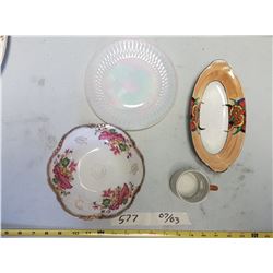 Noritake Butter Dish & Cup & Bowl (Japan)