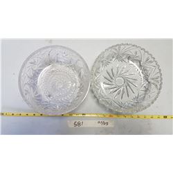 2 Glass Bowls