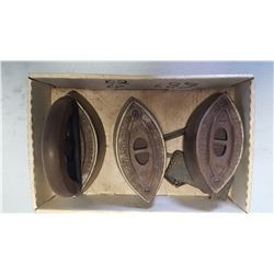 Lot Antique Irons & Trivet