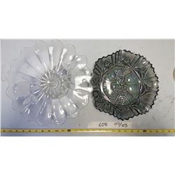 Glass Bowl & Cake Tray