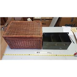 Wicker Box & Letter Box (Metal)