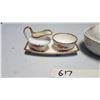 Image 2 : China Cream & Sugar Set & Bowl