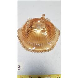 Depression Glass Footed Bowl & Cup & Saucer