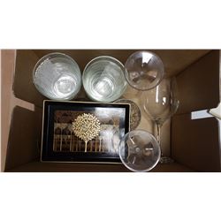 Lot Wine Glasses & Trays