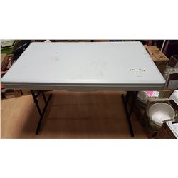 Vinyl Table With Benches