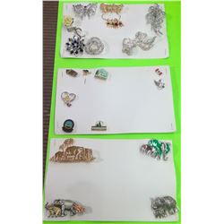 Lot of Assorted Brooches & Pins