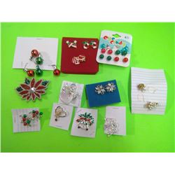 Lot of Christmas Themed Jewellery