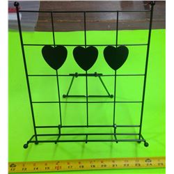 Heart Design Cookbook Holder