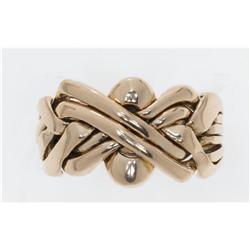 14K PINK GOLD PUZZLE RING