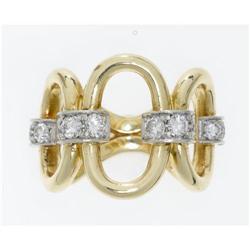 DIAMOND 18K GOLD "O" RING