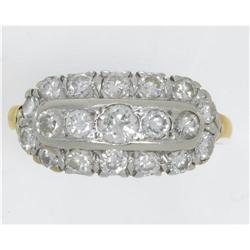 DIAMOND 14K GOLD RING CIRCA 1950
