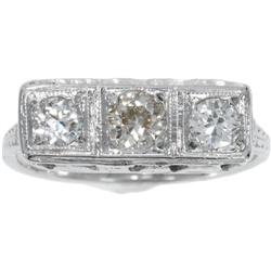 DIAMOND 18K/14K WHITE GOLD RING