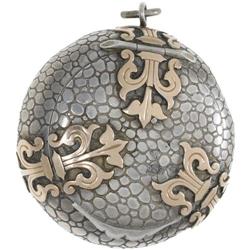 VERMEIL SILVER PILL BOX CHATELAINE COMPONENT