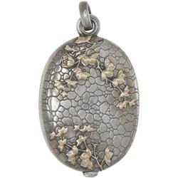 VERMEIL SILVER MIRROR PENDANT CHATELAINE PART