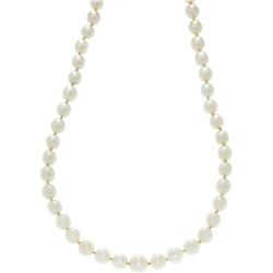 CULTURED PEARL DIAMOND PLATINUM GOLD NECKLACE