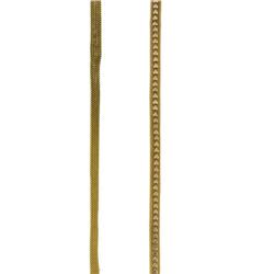 TWO 18K GOLD MESH NECKLACES FRENCH