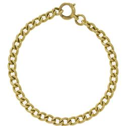 18K GOLD CABLE LINK BRACELET FRENCH
