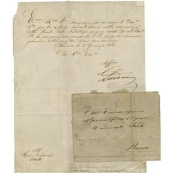 Ludwig II of Bavaria Document Signed "Ludovico"