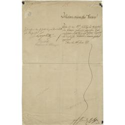 Holy Roman Emperor Leopold II Document Signed