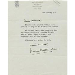 Lord Louis Mountbatten Typed Letter Signed