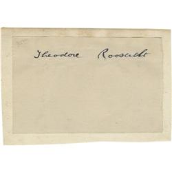 President Theodore Roosevelt Signature
