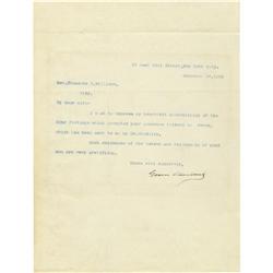Grover Cleveland Typed Letter Signed