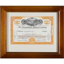 Lot of Three Railroad Stock Certificates