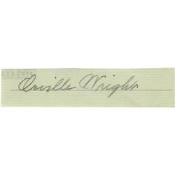 Orville Wright Cut Signature "Orville Wright"