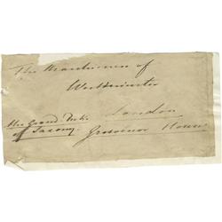 Lot of Four Autographs of Aristocracy & Royalty